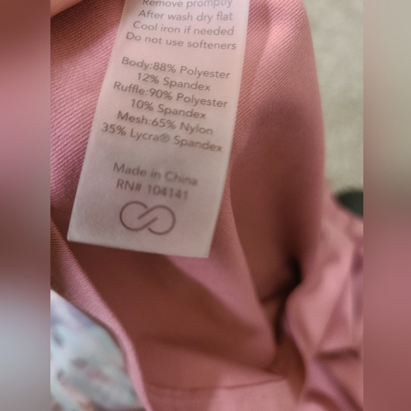 NWT Calia Carrie Underwood athletic workout ruffle mesh tank top - Picture 4 of 4